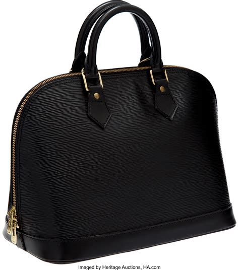 louis vuitton alma epi black.